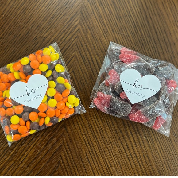 His and her clear baggies. Purchased on Etsy and didn’t end up using them! - Picture 5 of 6